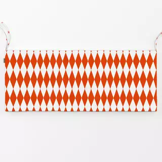 Bankauflage Diamond Pattern red