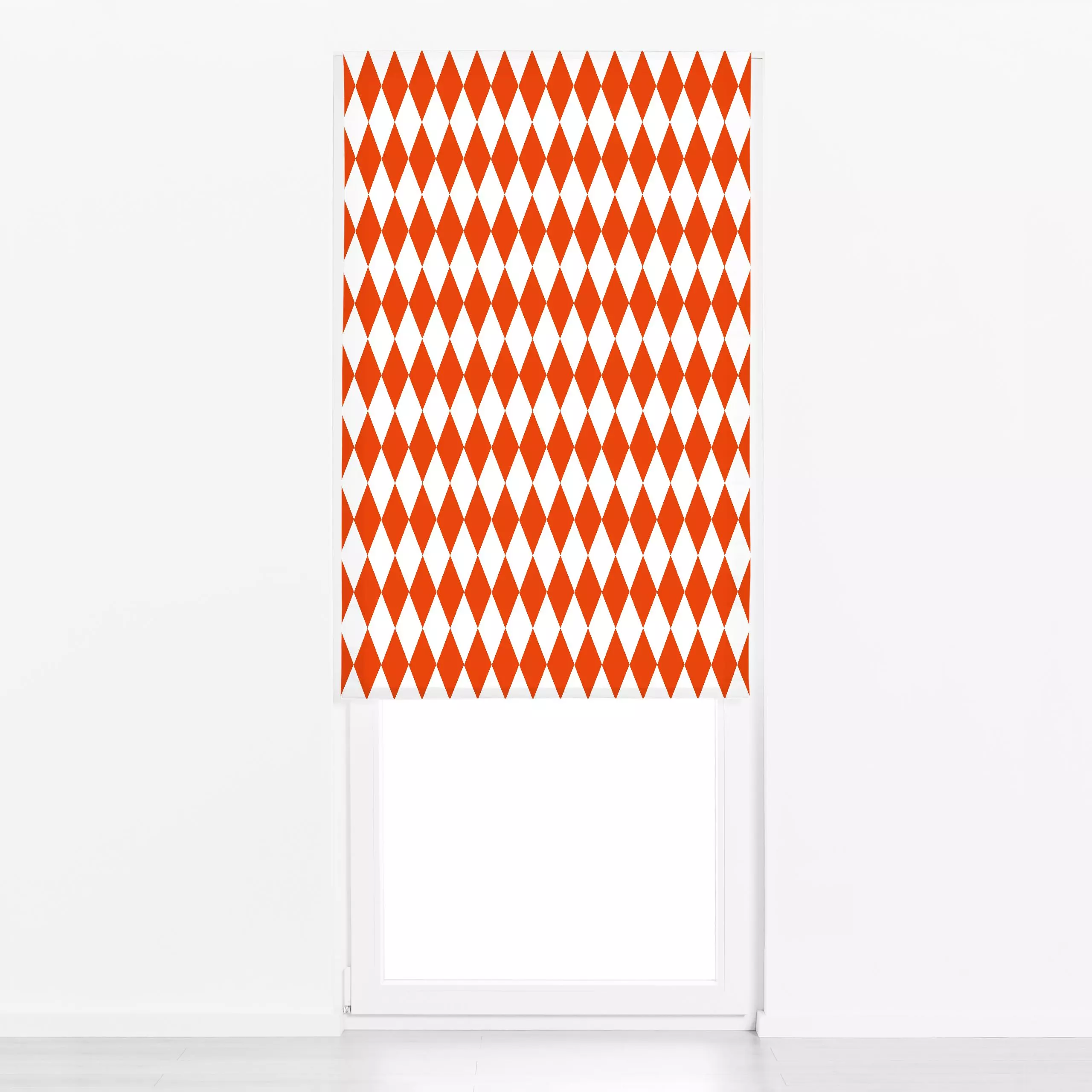 Raffrollo Diamond Pattern red - Symbole & Muster - von „Lisa Jasmin Bauer"; christmas, bold, bright