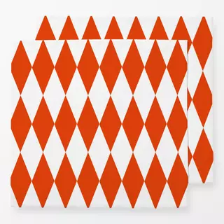 Servietten Diamond Pattern red