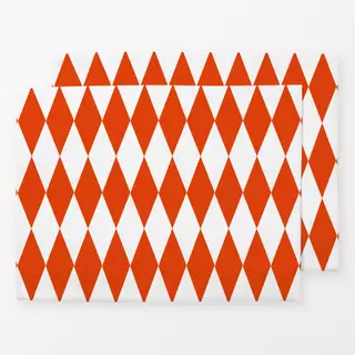 Tischset Diamond Pattern red