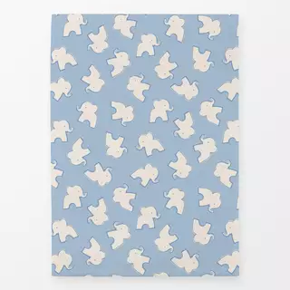 Geschirrtuch Funky Elephants blau