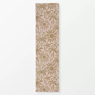 Tischläufer Sonne und Palmen Beige