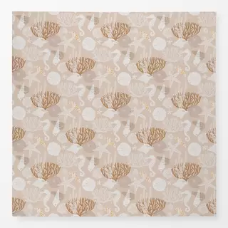 Tischdecke Muscheln und Korallen