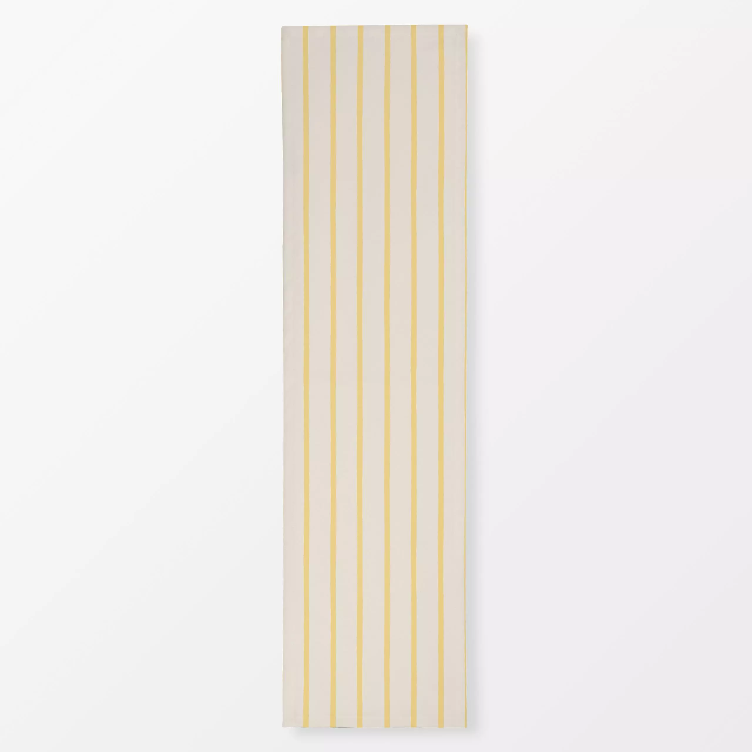 Tischläufer Streifen schmal gelb - Symbole & Muster - von „Studio Kesse"; Linien, Streifen, Garten, gelb, gestreift, Gartend...