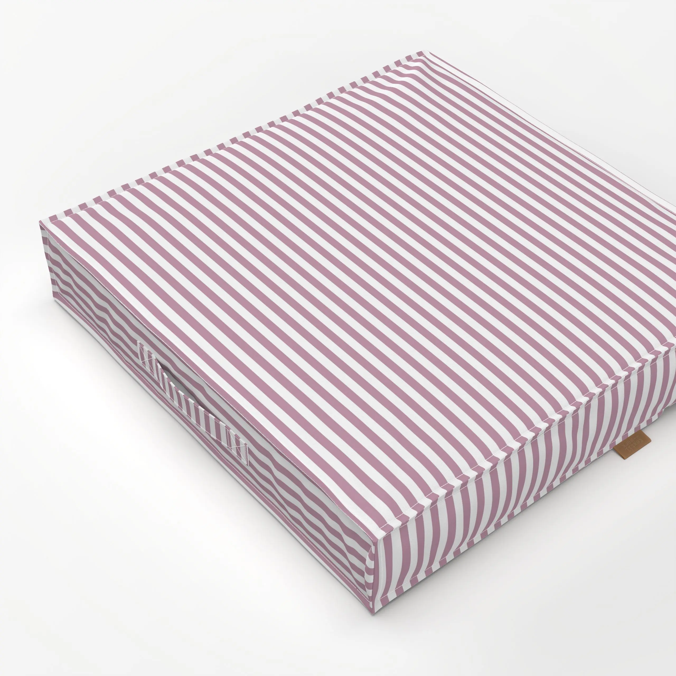 Bodenkissen Picnic Stripes Mauve - Frühling, Symbole & Muster - von „Studio ROSAGRAU"; Muster, Streifen, Ostern, mauve, lila...
