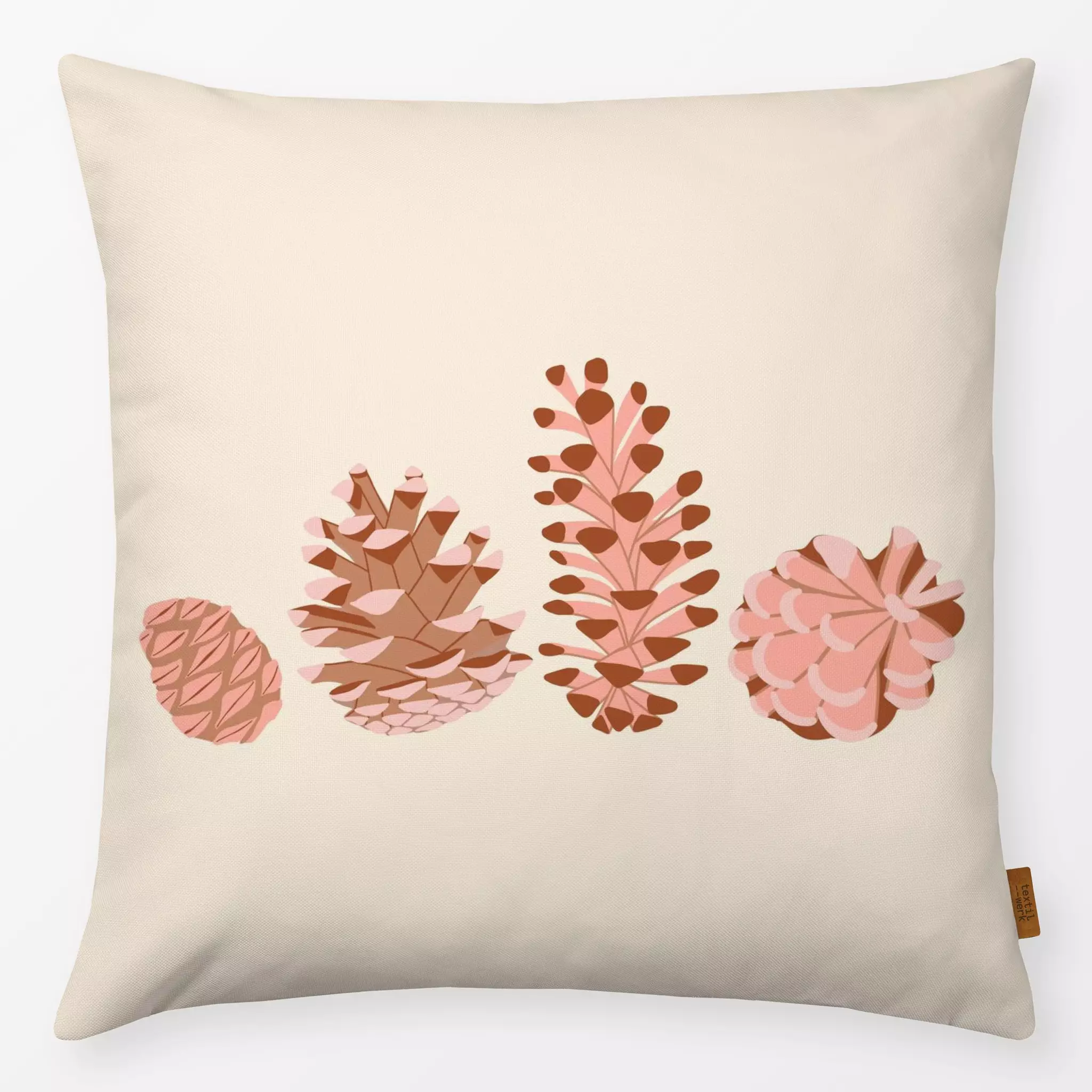 Kissen Kissen Tannenzapfen Print