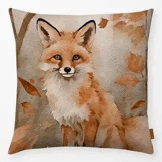 Kissen Fuchs im Herbst Wald
