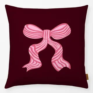 Kissen Festive Christmas Bow berry