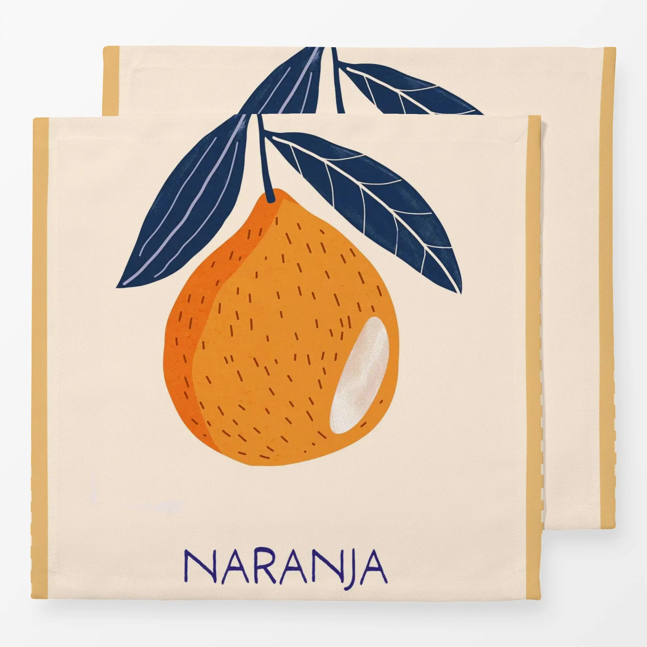 Servietten Summervibes-Naranja - Sommer, Küche, Essen & Trinken, Früchte - von „Malou Studio"; boho, Muster, skandinavisch, ...