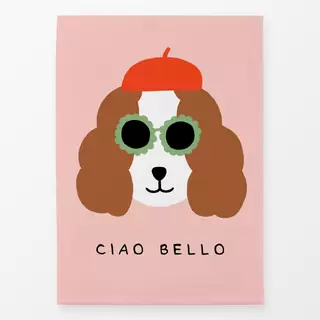 Geschirrtuch Pudel "Ciao Bello"