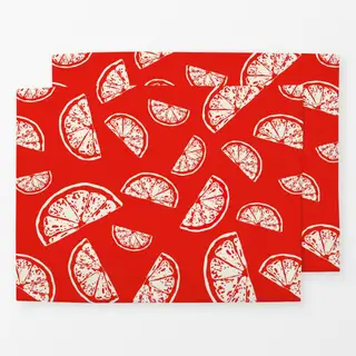 Tischset Santorini Lemonslice Pattern