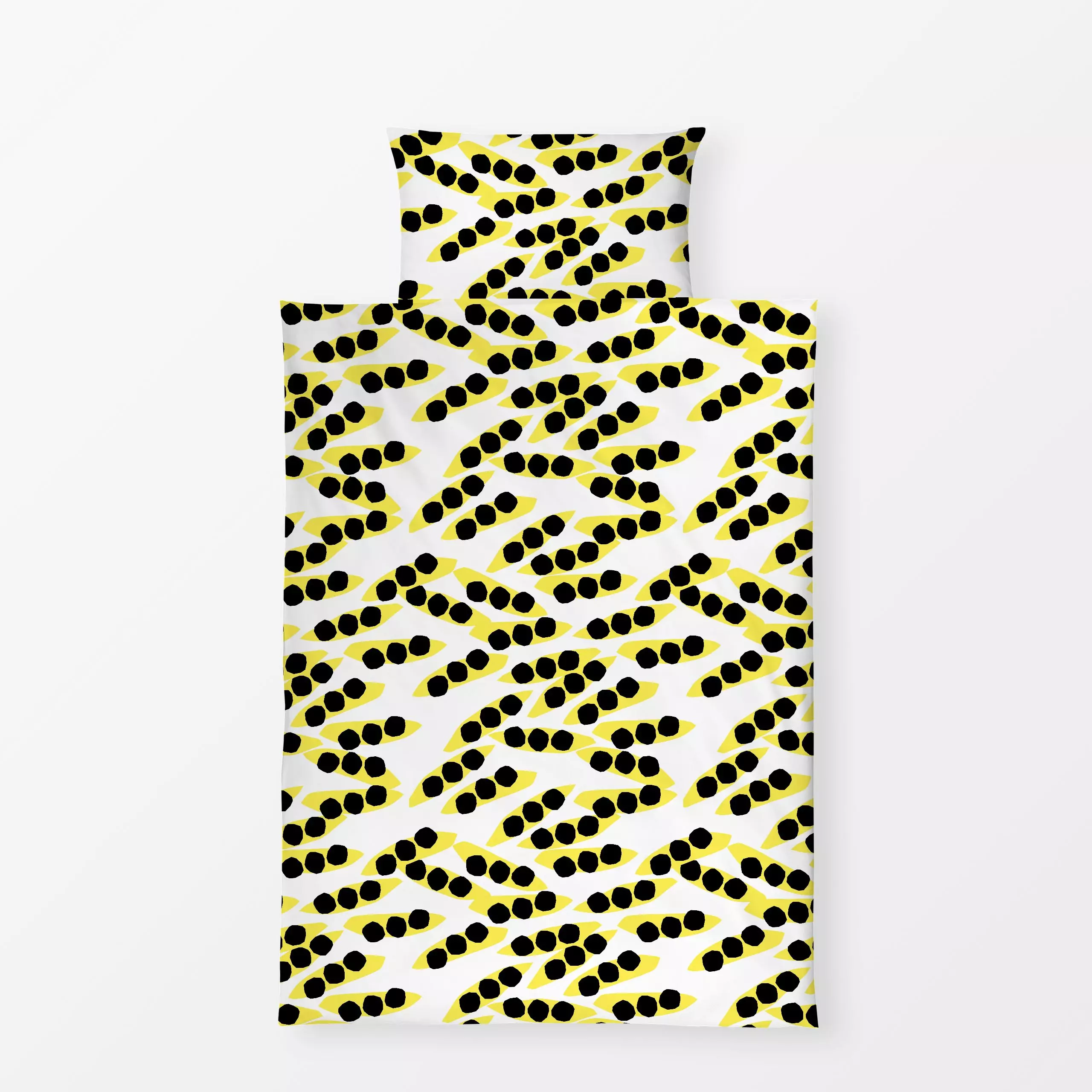 Bettwäsche Cornfield Yellow - Symbole & Muster - von „Lisa Jasmin Bauer"; Muster, abstrakt, modern, Herbst, pattern, yellow,...