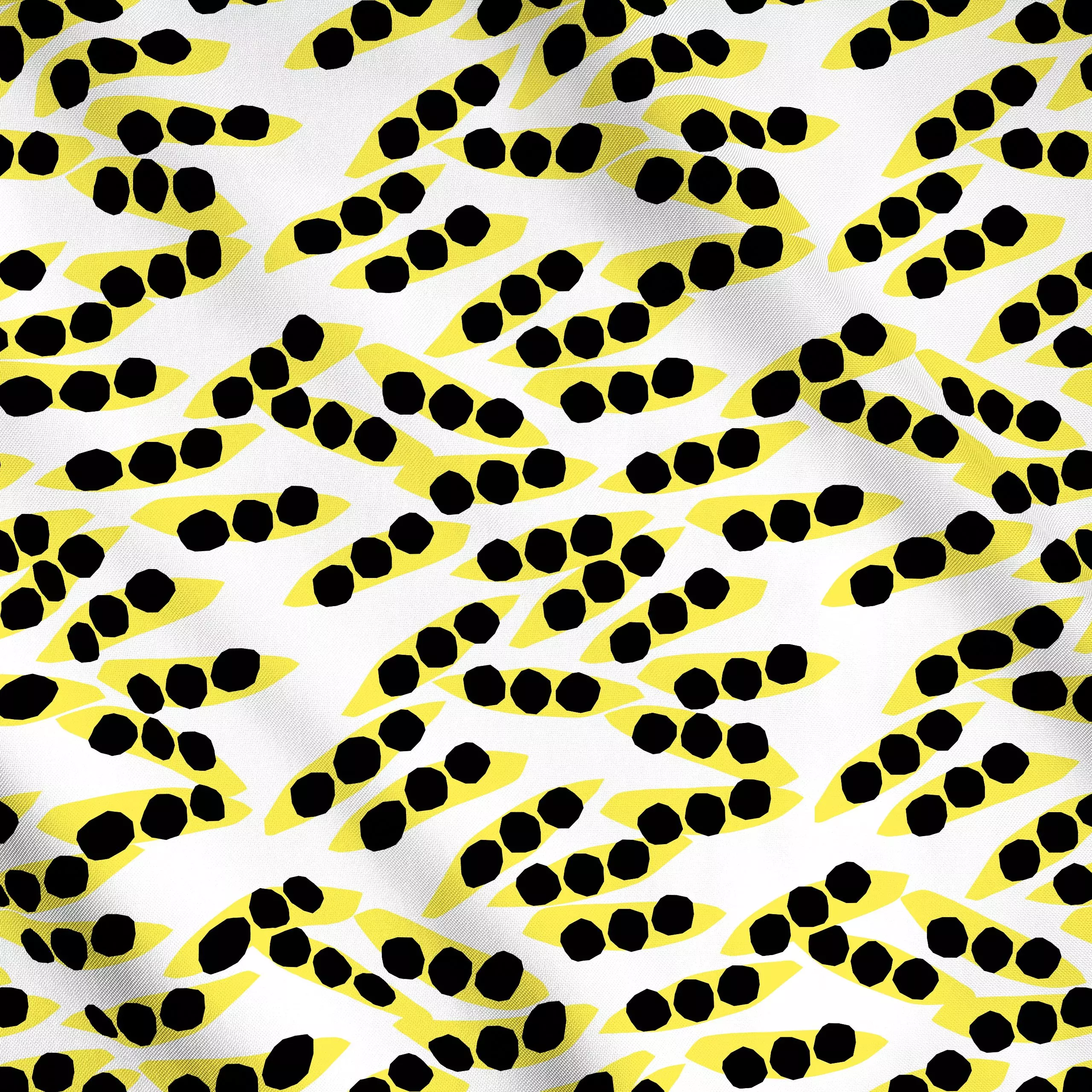 Meterware Cornfield Yellow - Symbole & Muster - von „Lisa Jasmin Bauer"; Muster, abstrakt, modern, Herbst, pattern, yellow, ...