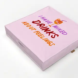 Bodenkissen Mixed Drinks Typo