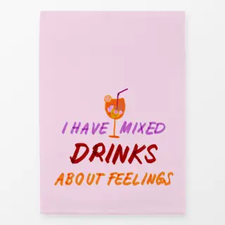 Geschirrtücher Mixed Drinks Typo