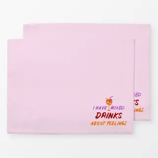 Tischset Mixed Drinks Typo