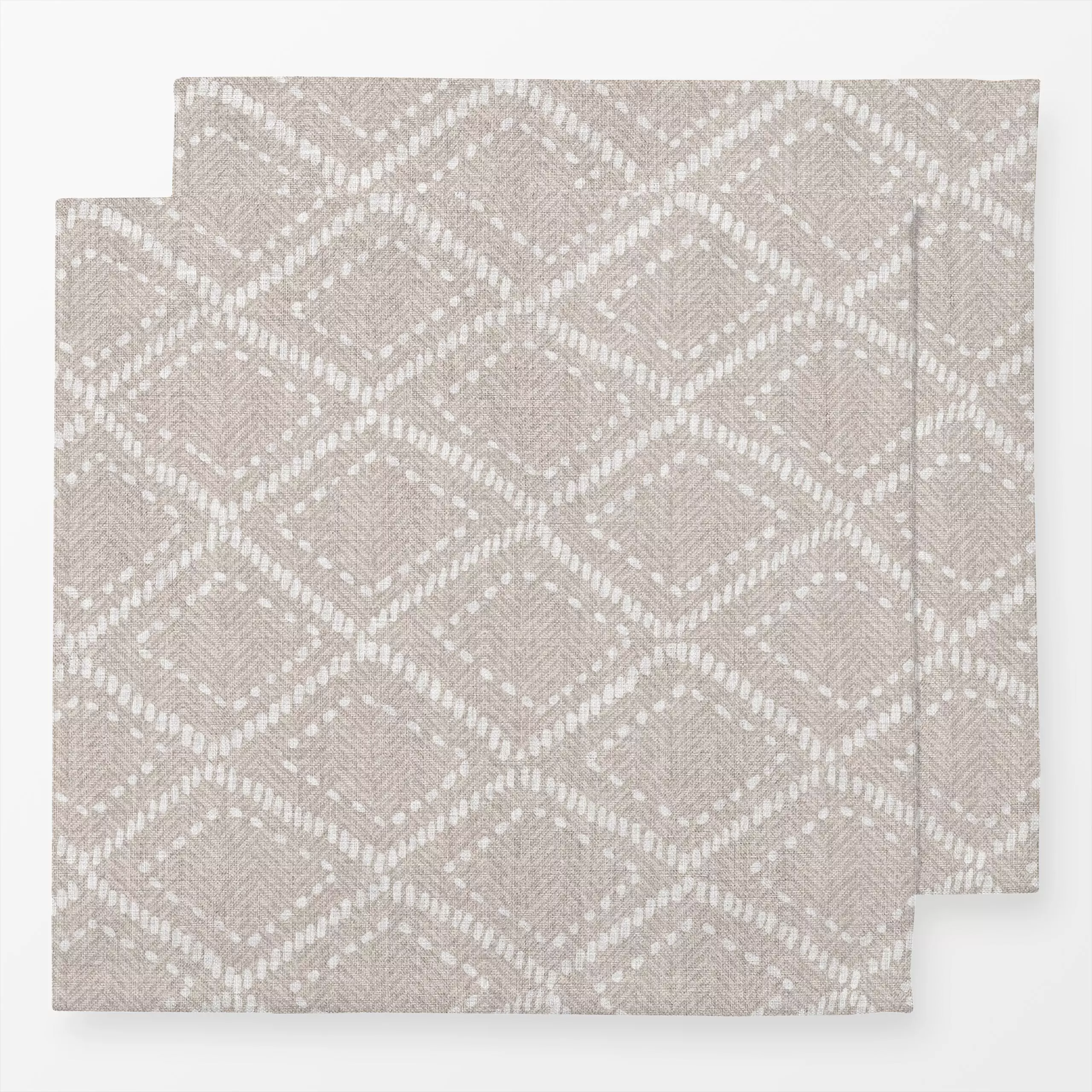 Servietten Boho Marrakech Geometry 2 - Herbst, Symbole & Muster - von „Bloomery Decor"; Geometrisch, beige, modern, Leinen, ...