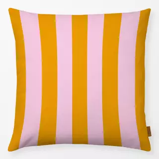 Kissen cabana stripes - rosa orange