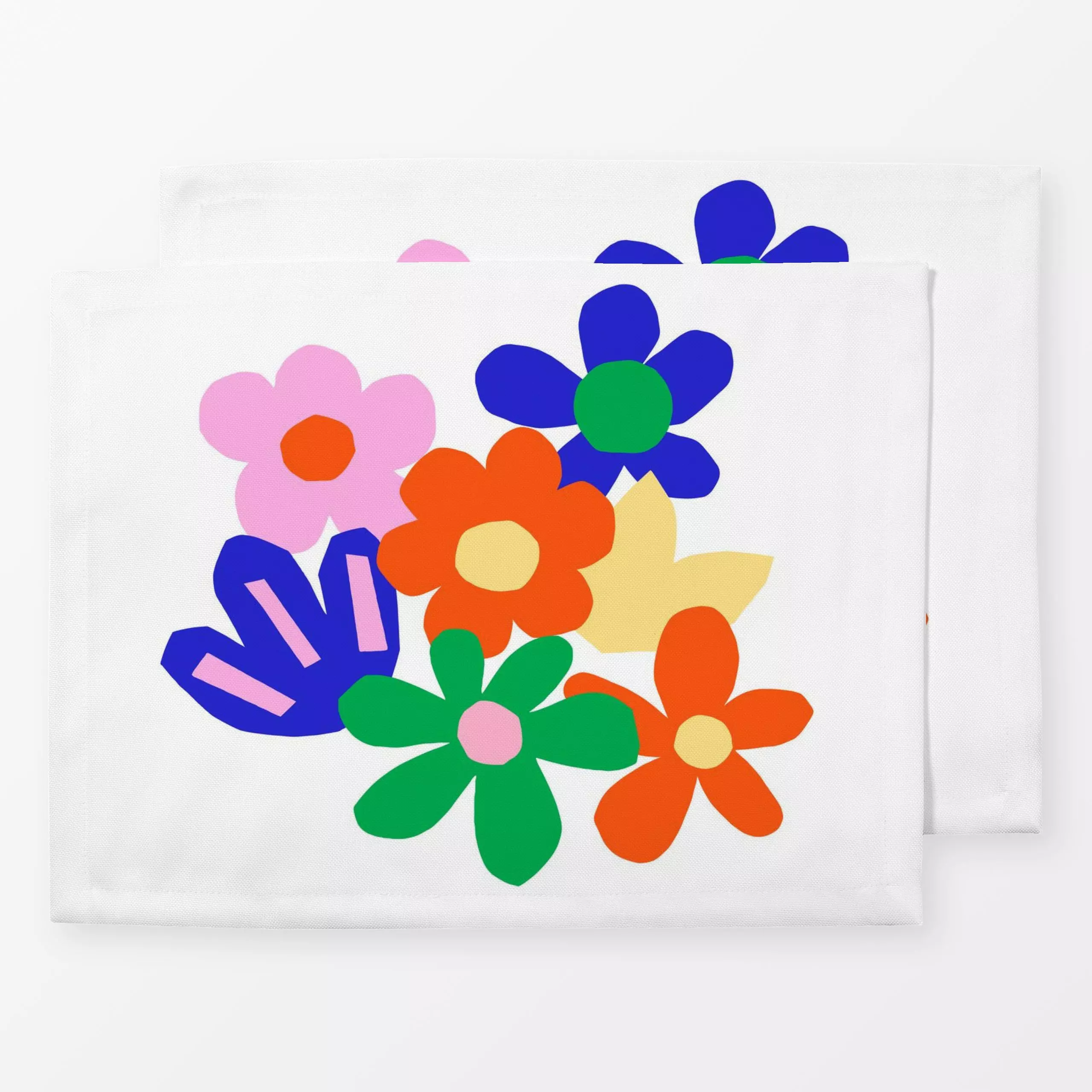 Tischset Colorful flowers, Blumen, Frühling, von Lisa Jasmin Bauer