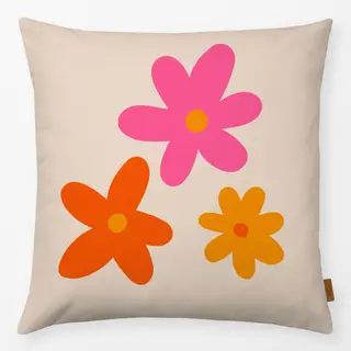 Kissen three happy flowers