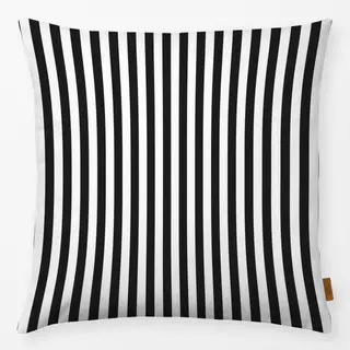 Kissen Black & White Memphis Stripes