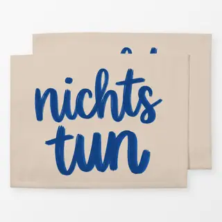 Tischset nichts tun blau