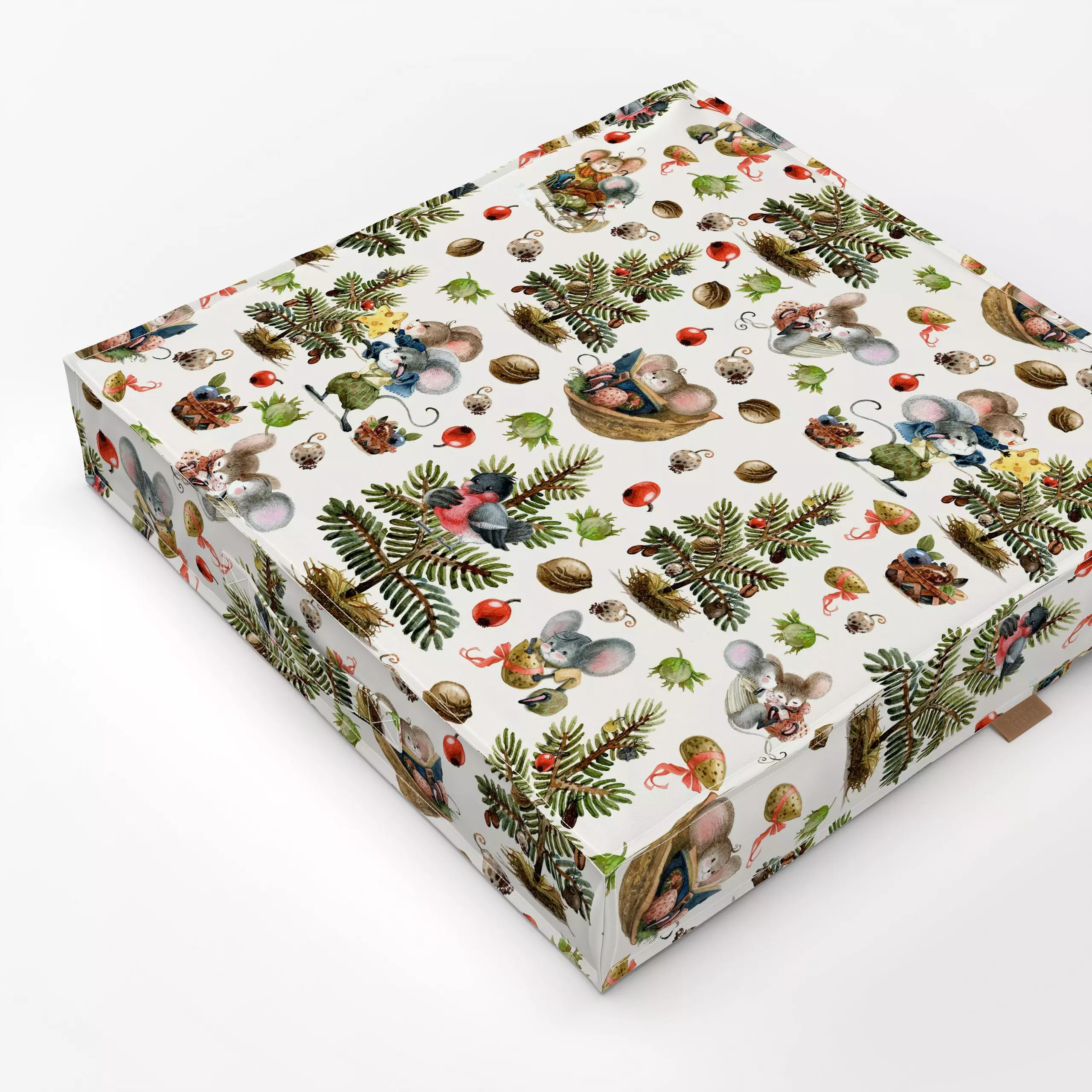 Bodenkissen Vintage Mäuse Weihnachten - Kinderzimmer & Motive für Kinder, Weihnachten, Winter - von „Uta Naumann"; Tiere, We...