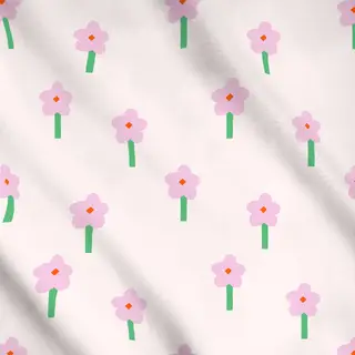 Meterware Muster Blumen Frühling