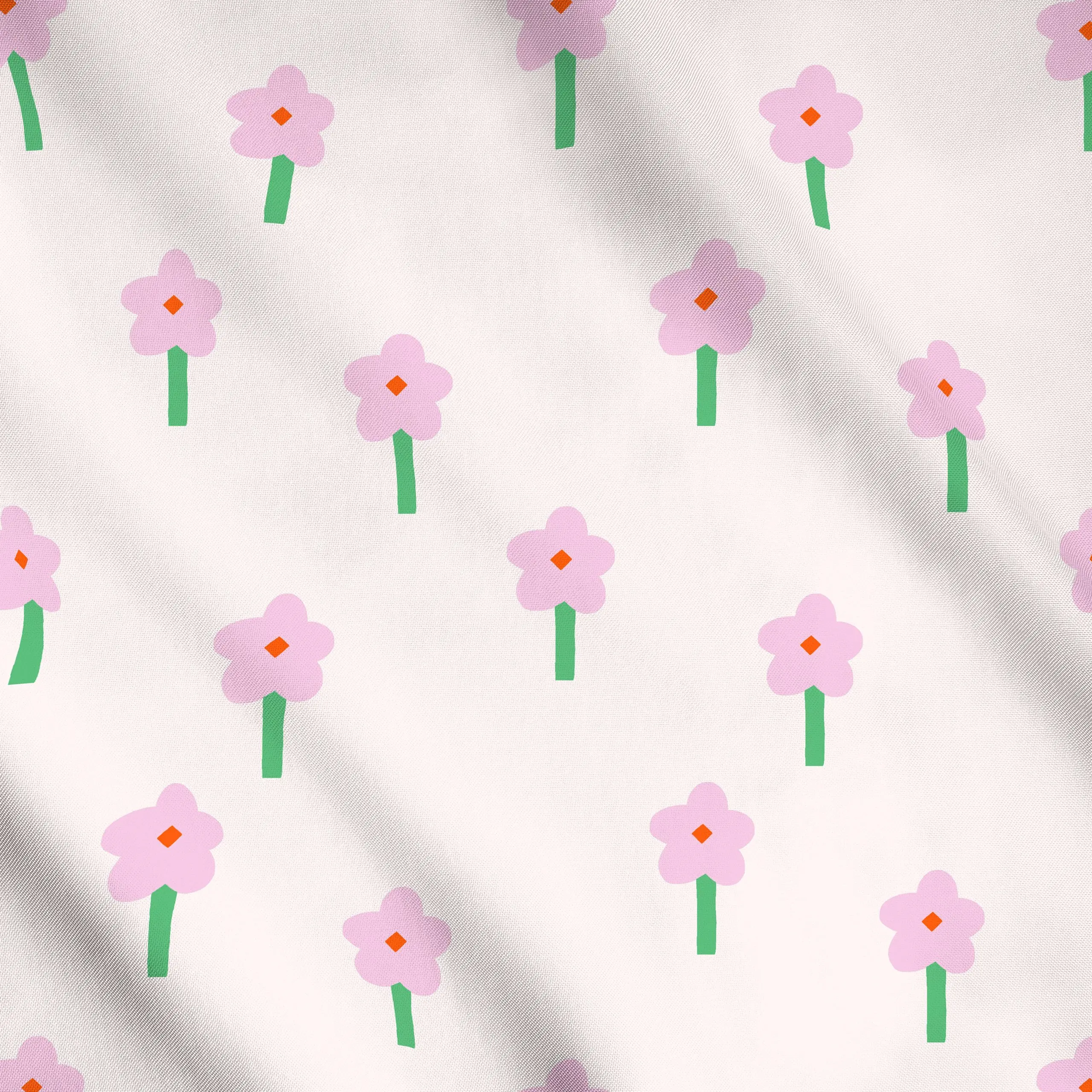 Meterware Muster Blumen Frühling, Blumen, fürs Kinderzimmer, Frühling, von Maren Gross