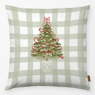 Kissen Weihnachtsbaum Nostalgie Karo