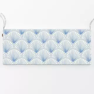 Bankauflage blue seashell scallops