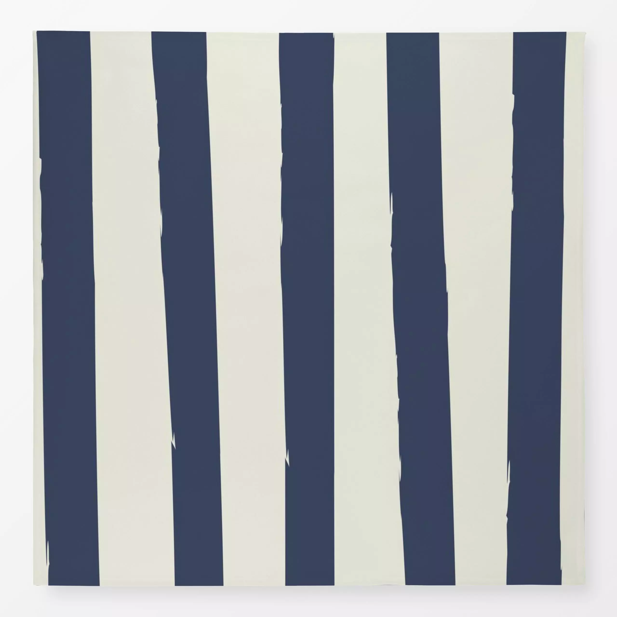 Tischdecke Messy Streifen Weiss Blau, gemustert, von DEINKI Studio