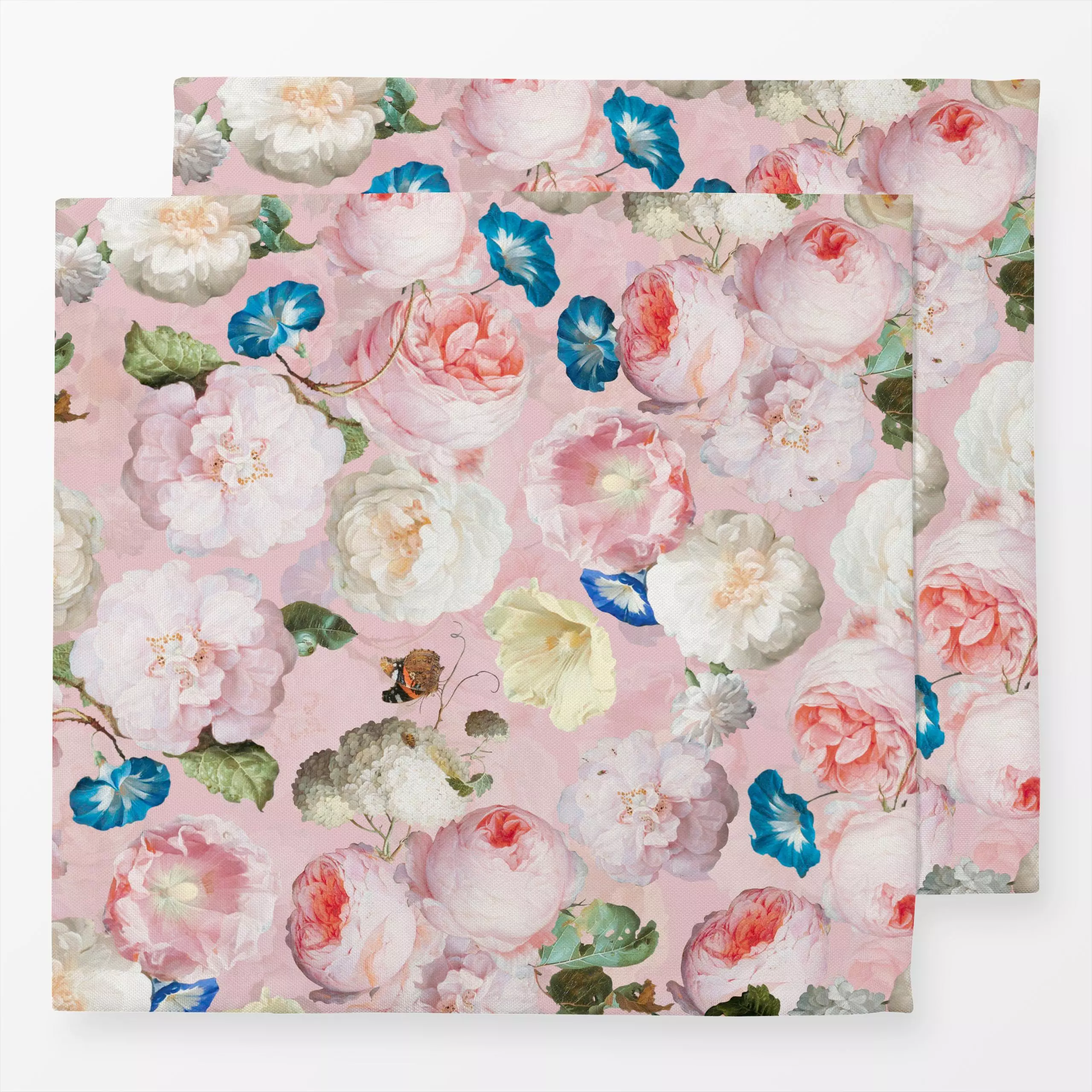 Servietten De Heem Vintage Rosen - Blumen & Florales, Retro & Vintage - von „Uta Naumann“; boho, Muster, Natur, Blumen, Rose...