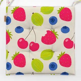 Sitzkissen Obstsalat Muster