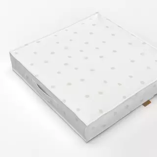 Bodenkissen Dots White