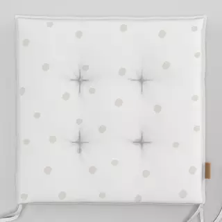 Sitzkissen Dots White