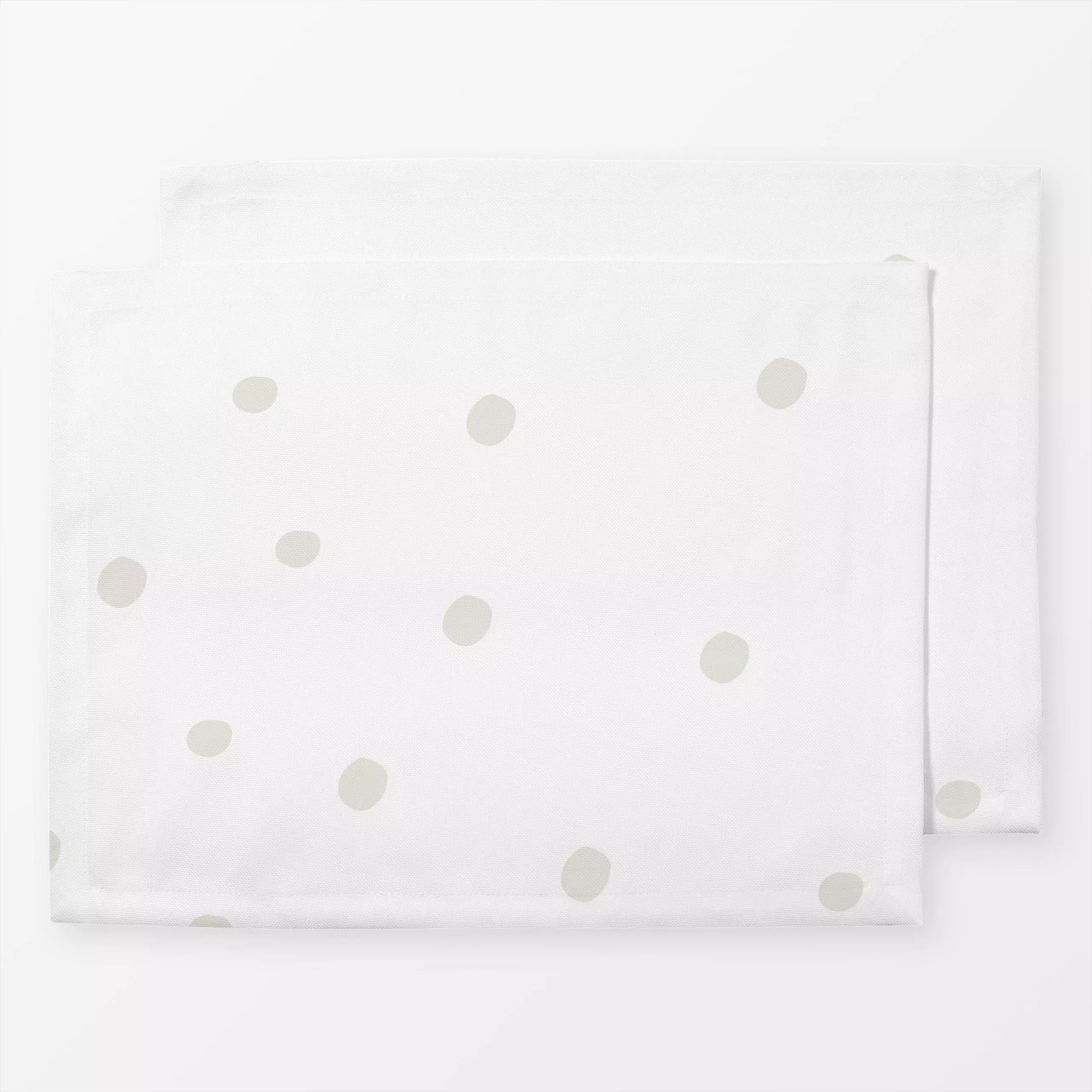 Tischset Dots White - Frühling, Symbole & Muster - von „Monor Design"; abstrakt, Dots, Ostern, Kids, Polkadots