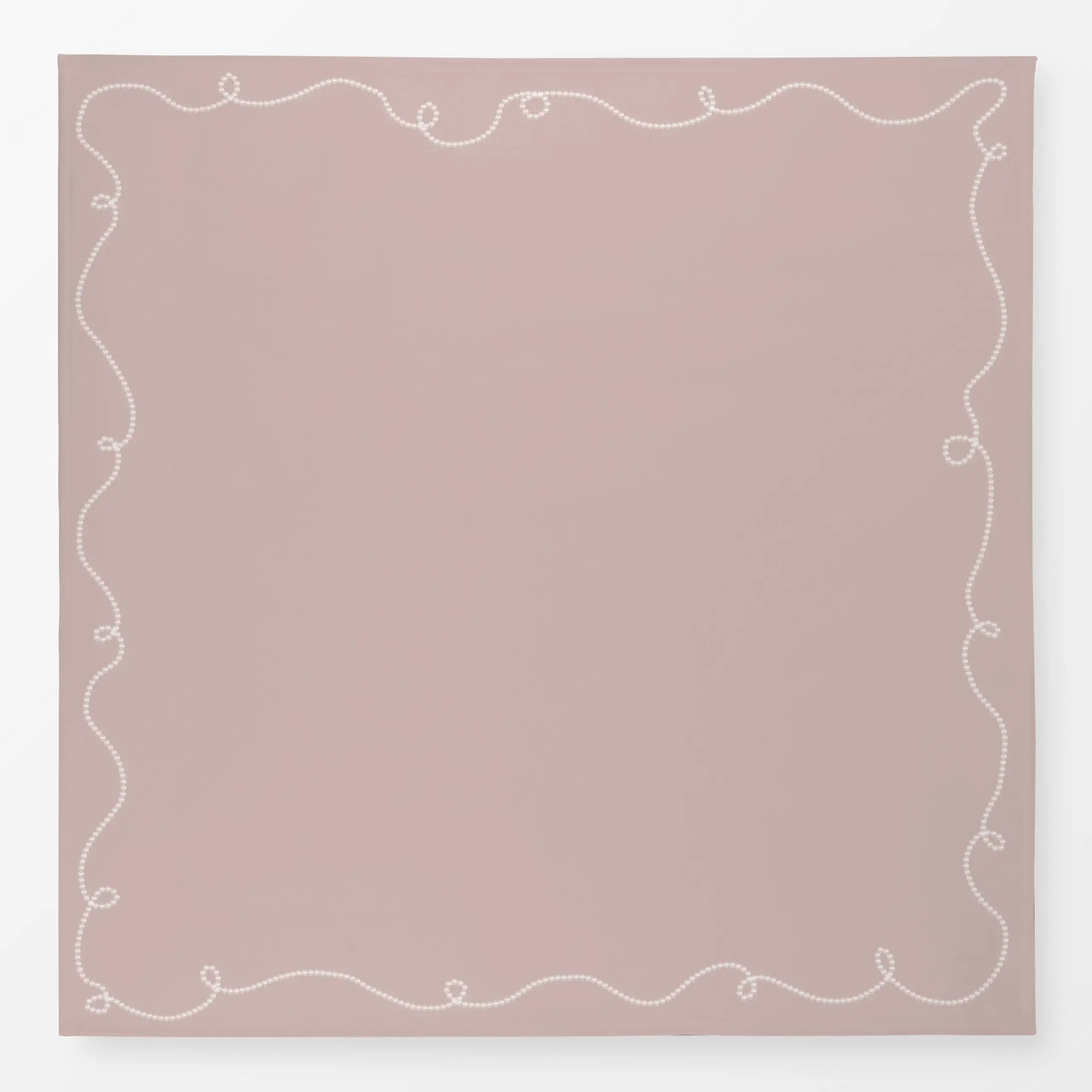 Tischdecke Perlenkette Rahmen Sand - Symbole & Muster - von „Sophie Augustin Illustration"; Sand, Muscheln, perlenkette, Rah...