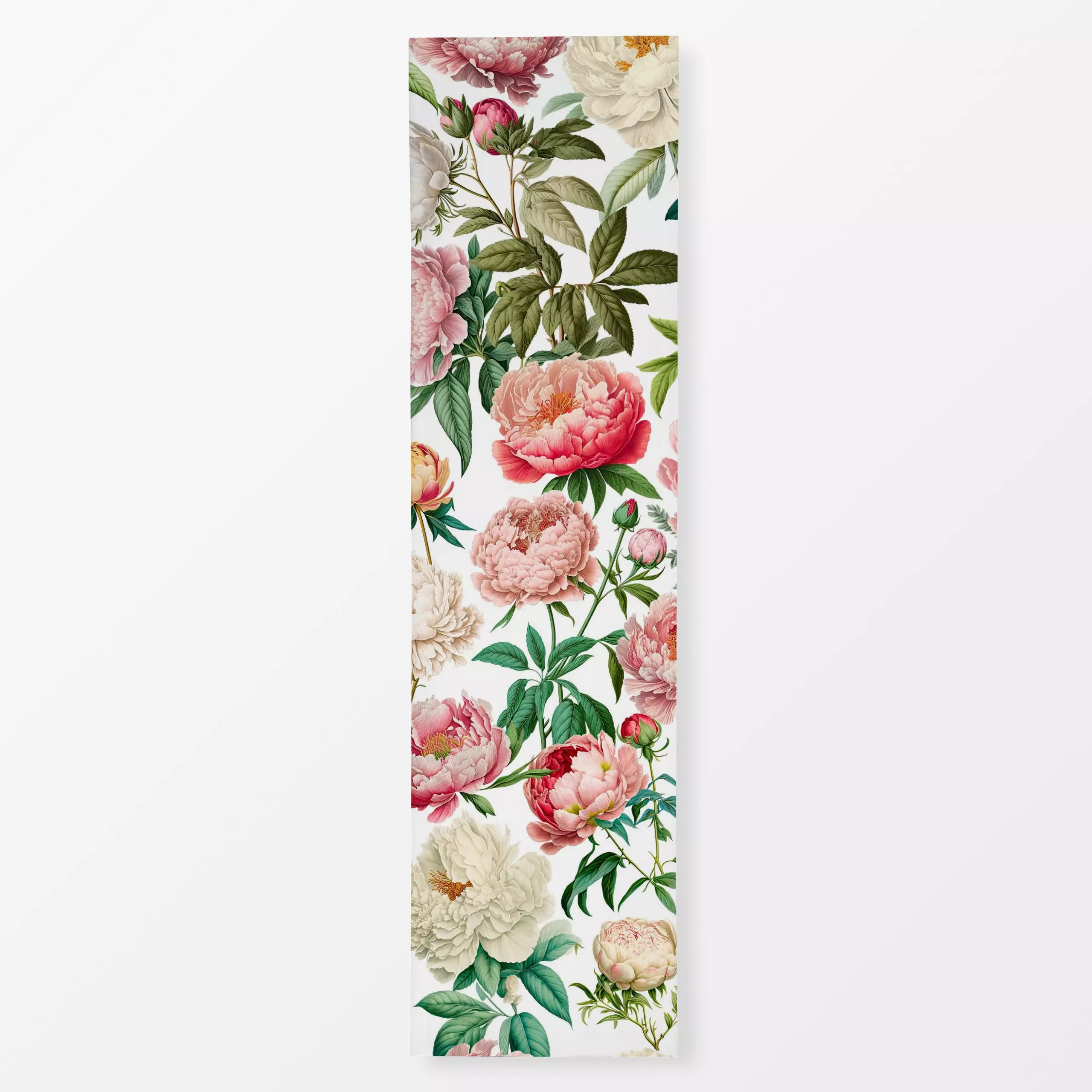 Tischläufer Peony Romance - Blumen & Florales, Frühling - von „Andrea Haase"; Natur, rosa, Blumen, Pfingstrosen, Blüten, flo...