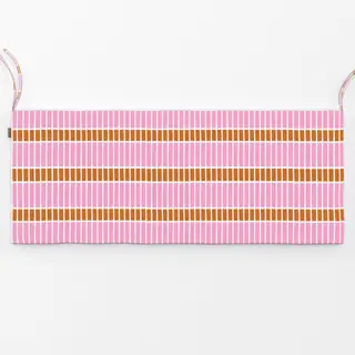 Bankauflage Horizontale Linien Blütenpink