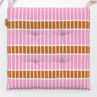 Sitzkissen Horizontale Linien Blütenpink