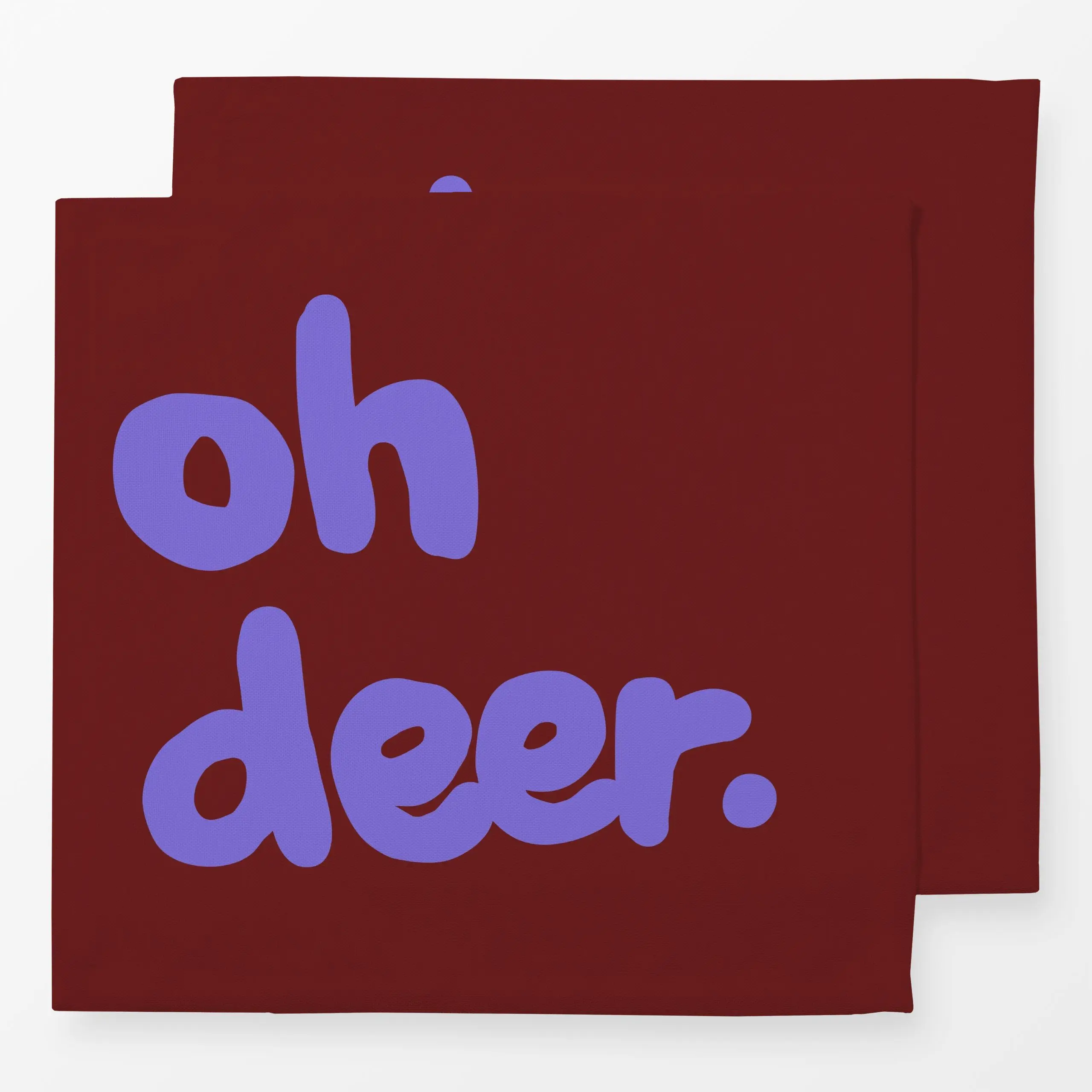 Servietten Oh Deer 1 - Sprüche & Schriftzüge, Weihnachten, Winter - von „Studio Memb"; Rentier, Weihnachten, Winter, typogra...