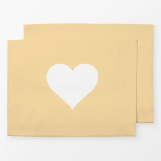 Tischset Butteryellow Herz