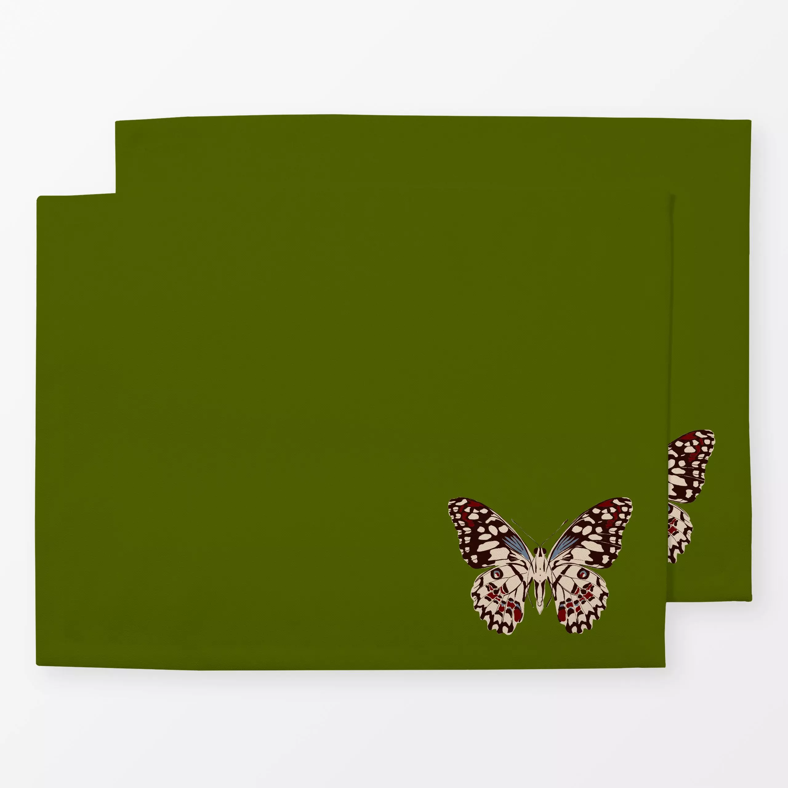 Tischset Schmetterling Grün - Herbst, Tiere - von „Sophie Augustin Illustration"; Illustration, Schmetterling, Tiere, Herbst...