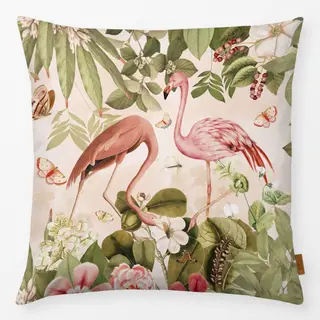 Kissen Flamingos im Dschungel