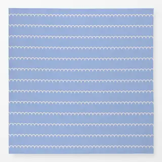 Tischdecke Wellige Streifen Blau