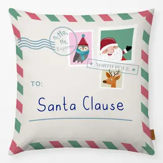 Kissen Weihnachtspost an Santa Clause