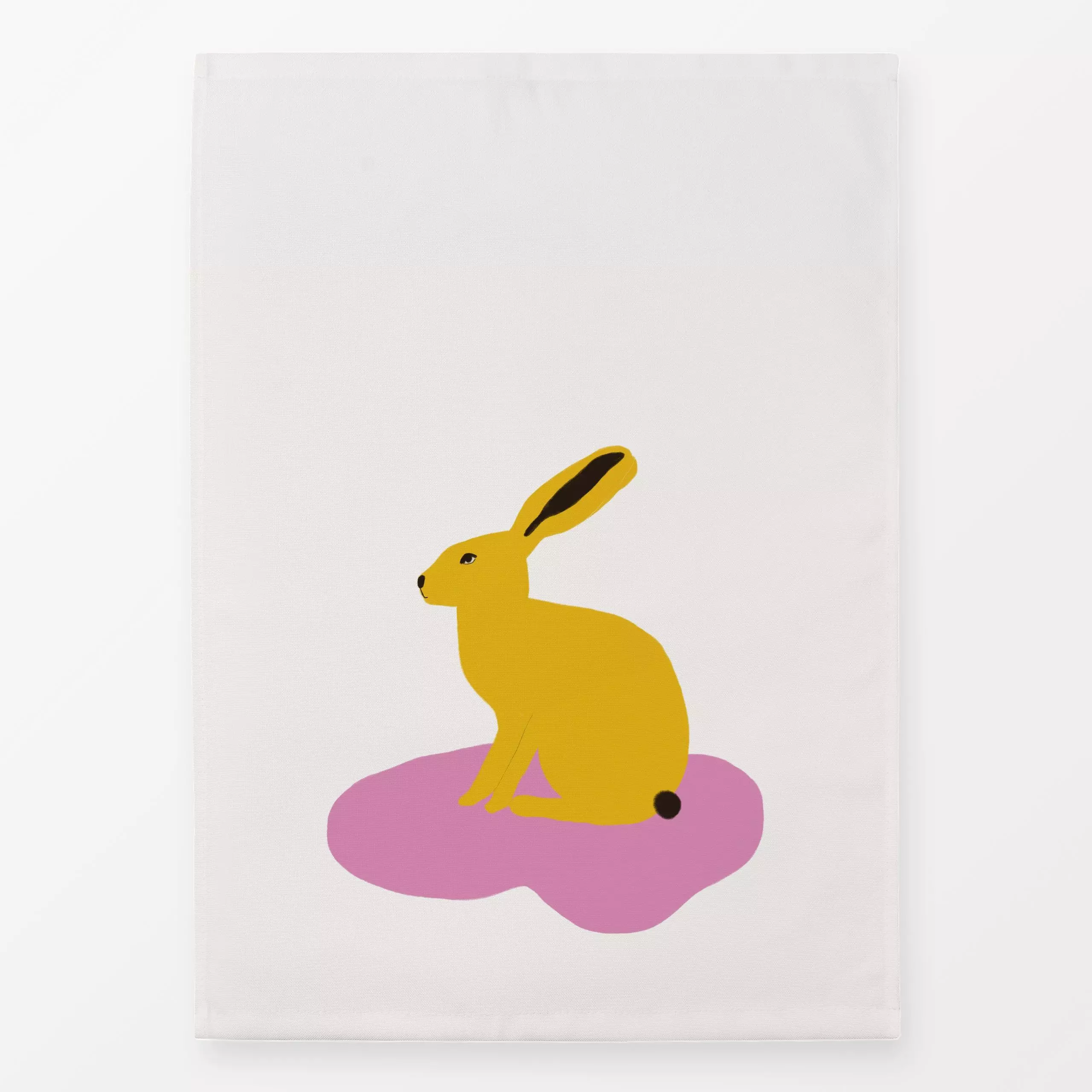 Geschirrtücher Osterhase Gelb - Frühling, Anlässe, Ostern - von „Sophie Augustin Illustration"; Hase, Ostern, Osterhase, pin...