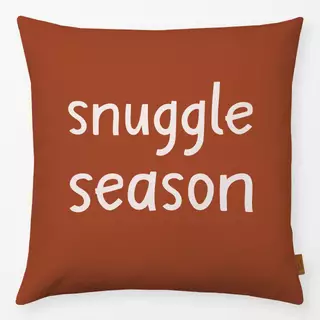 Kissen Snuggle Season Spruch Braun
