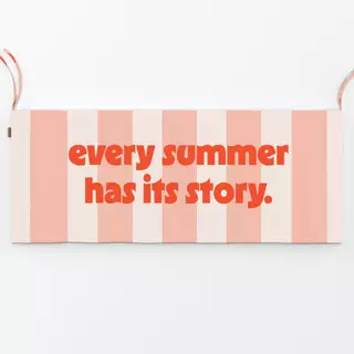 Bankauflage Typo "Every Summer"
